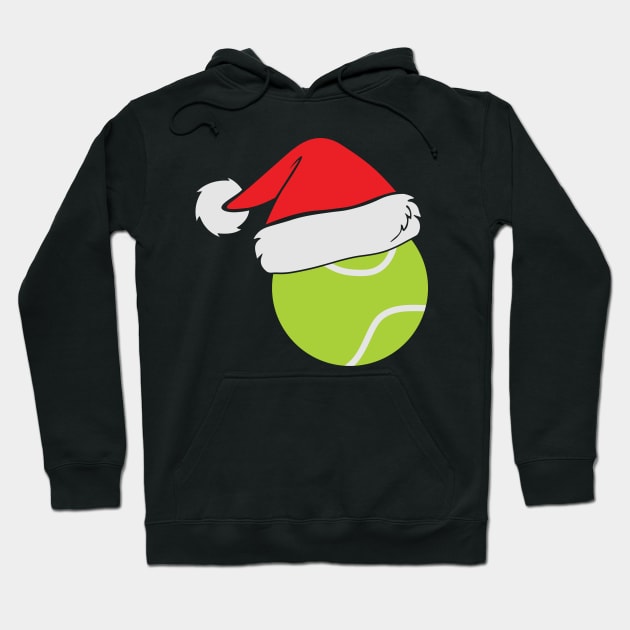 Tennis Santa hat Tennis Lover Christmas Gift Hoodie by BadDesignCo
